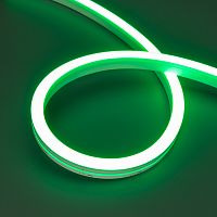 Лента герметичная MOONLIGHT-SIDE-A140-12x17mm 24V Green (8 W/m, IP67, 5m, wire x2) (Arlight, Вывод кабеля боковой)