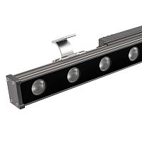 Линейный прожектор AR-LINE-500-9W Warm3000 (GR, 15x60 deg, 230V) (Arlight, IP65 Металл, 3 года)