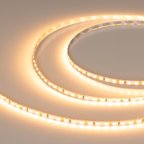 Лента RT-A120-5mm 12V Warm2400 (9.6 W/m, IP20, 2835, 5m) (Arlight, 9.6 Вт/м, IP20)