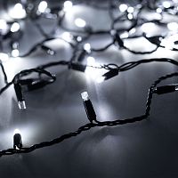 Светодиодная гирлянда ARD-STRING-CLASSIC-1000-BLACK-100LED-PULSE White (230V, 7W) (Ardecoled, IP65)