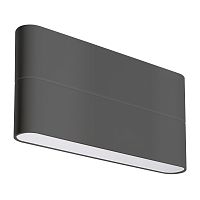 Светильник SP-WALL-FLAT-S170x90-2x6W Day4000 (GR, 120 deg, 230V) (Arlight, IP54 Металл, 3 года)