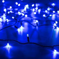 Светодиодная гирлянда ARD-STRING-CLASSIC-10000-BLACK-100LED-FLASH BLUE (230V, 7W) (Ardecoled, IP65)
