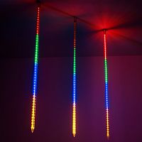 Светодиодная гирлянда ARD-ICEFALL-CLASSIC-D23-1000-CLEAR-96LED-LIVE RGB (230V, 1.5W) (Ardecoled, IP65)