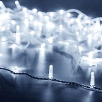 Светодиодная гирлянда ARD-STRING-CLASSIC-10000-WHITE-100LED-FLASH WHITE (230V, 7W) (Ardecoled, IP65)