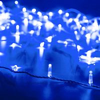 Светодиодная гирлянда ARD-STRING-CLASSIC-10000-CLEAR-100LED-FLASH BLUE (230V, 7W) (Ardecoled, IP65)