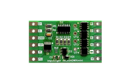 DMX-декодер iMLed4DMX mini(TM512) фото 2 DMX-декодер iMLed4DMX mini(TM512) фото 2