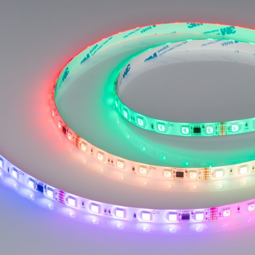 Лента герметичная DMX-SE-B60-10mm 24V RGB-PX6 (14 W/m, IP65, 5m) (Arlight, -)