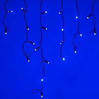 Светодиодная гирлянда ARD-EDGE-CLASSIC-2400x600-BLACK-88LED-STD BLUE (230V, 6W) (Ardecoled, IP65)
